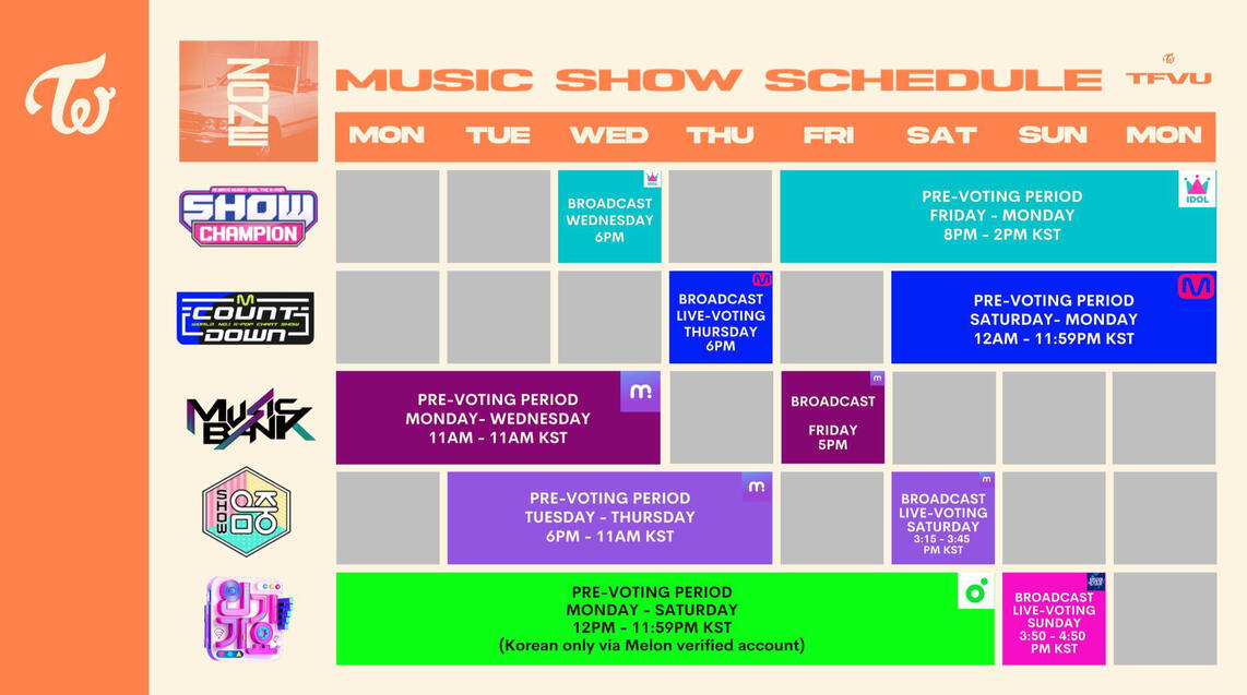 Music Show Schedule